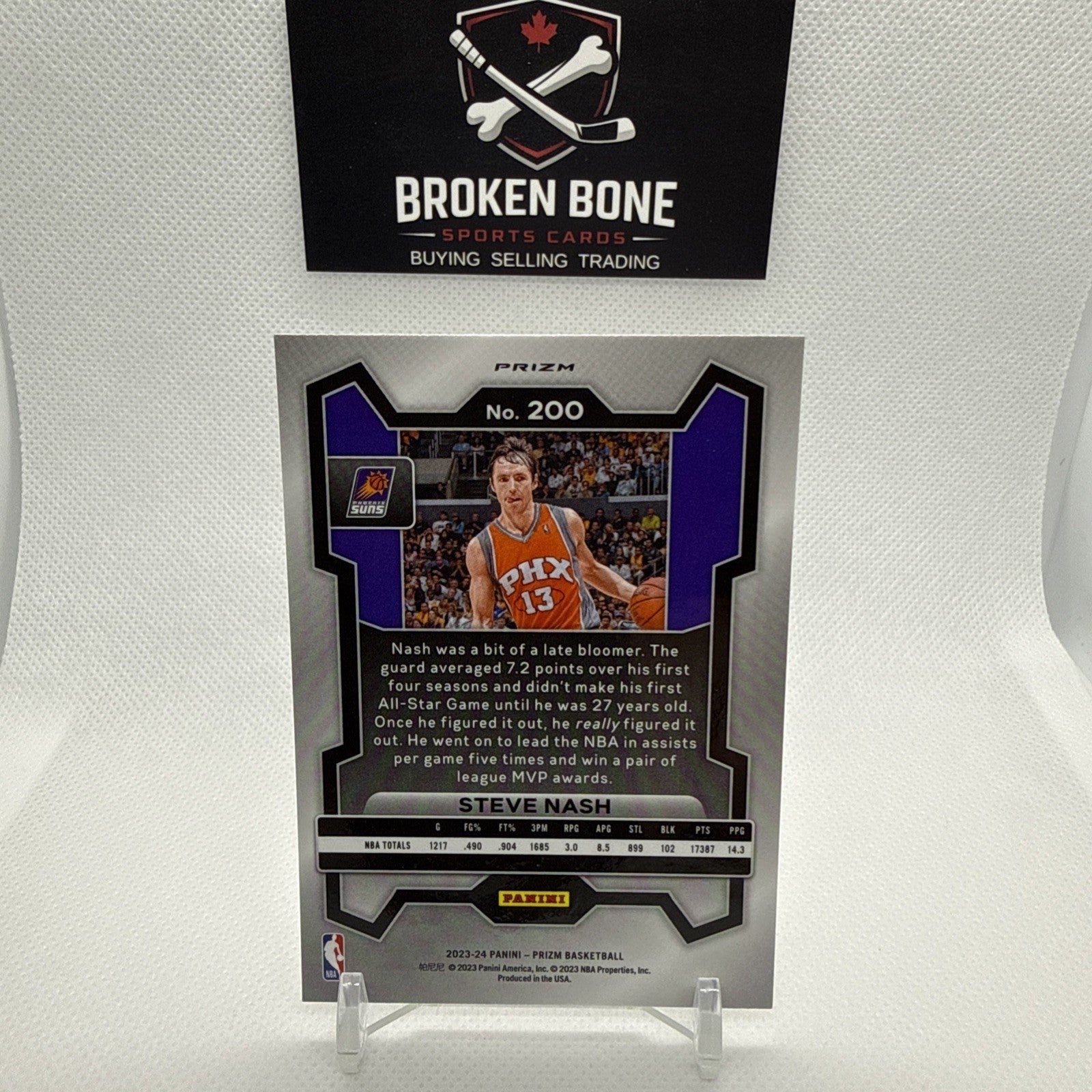 Steve Nash 2023-24 Panini Prizm Silver Prizm #200 Suns