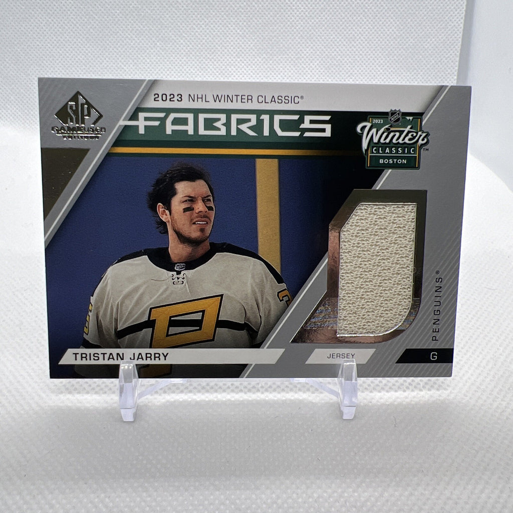 Tristan Jarry 2023-24 SP Game Used Winter Classic Fabrics Pittsburgh Penguins