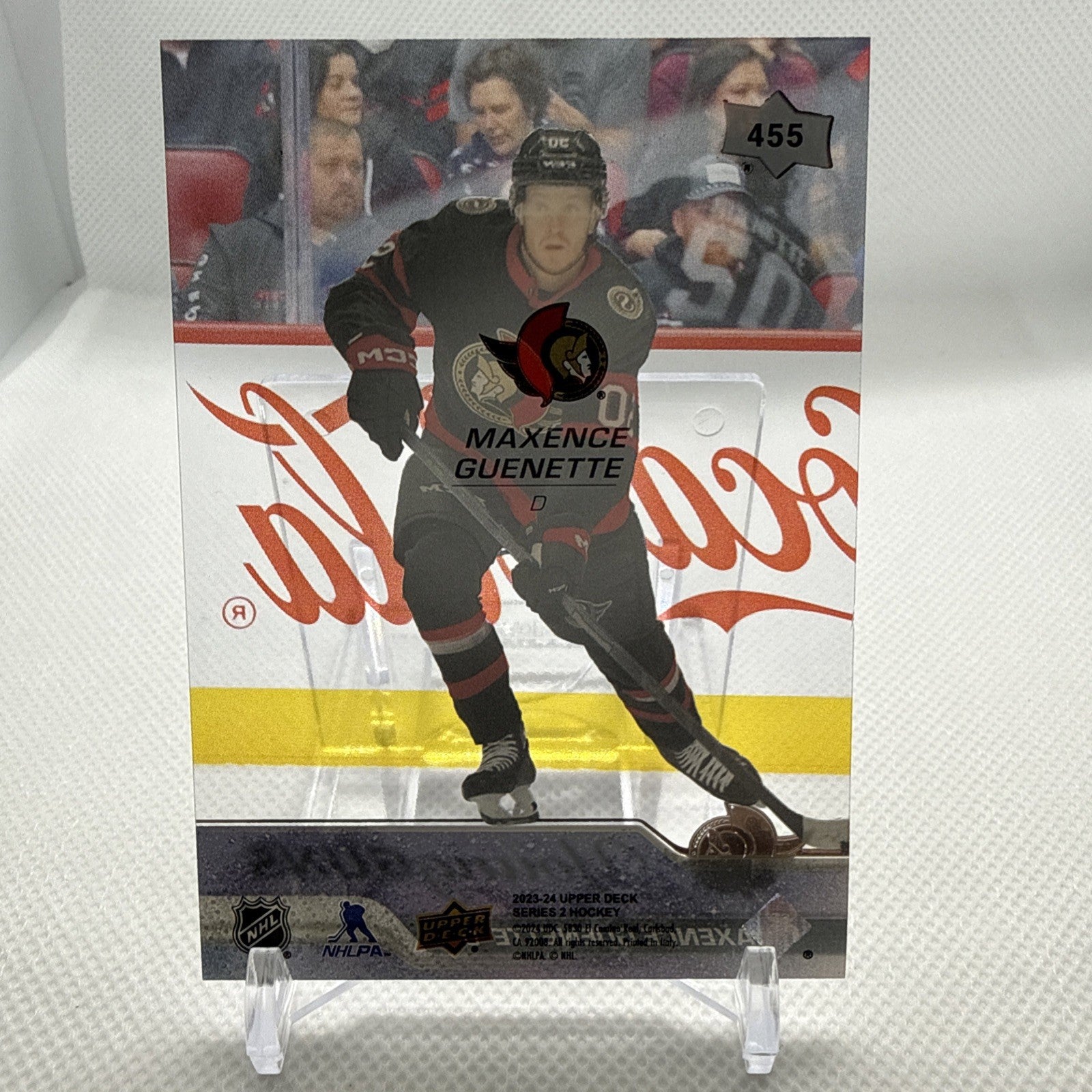 Maxence Guenette 2023-24 Upper Deck Young Guns Rookie Ottawa Senators RC