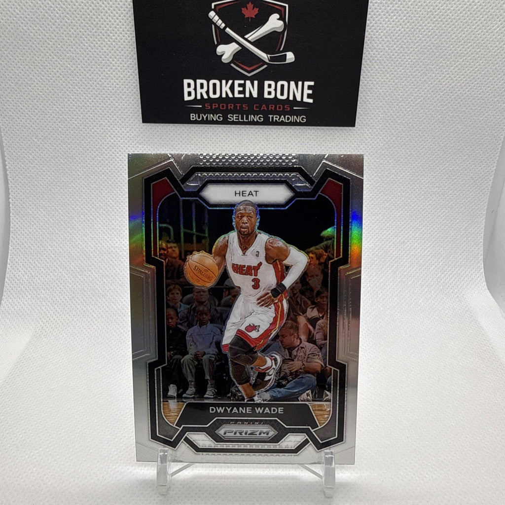 Dwayne Wade 2023-24 Panini Prizm Silver Prizm #182 Heat
