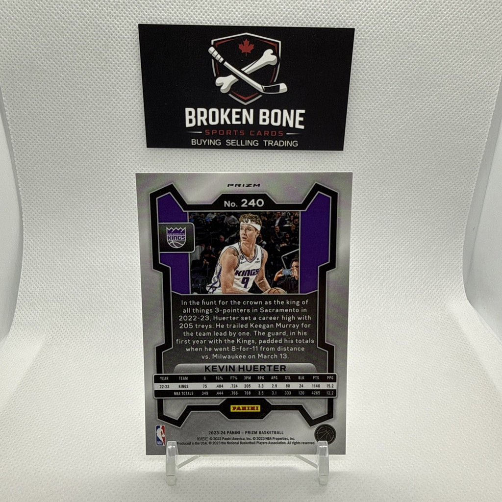 Kevin Huerter 2023-24 Panini Prizm Silver Prizm #240 Kings