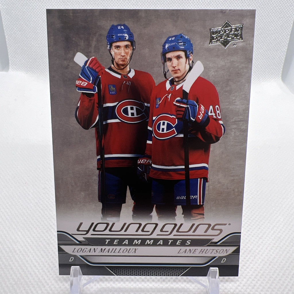 Lane Hutson & Logan Mailloux 2024-25 Upper Deck Young Guns RC Canadiens 1