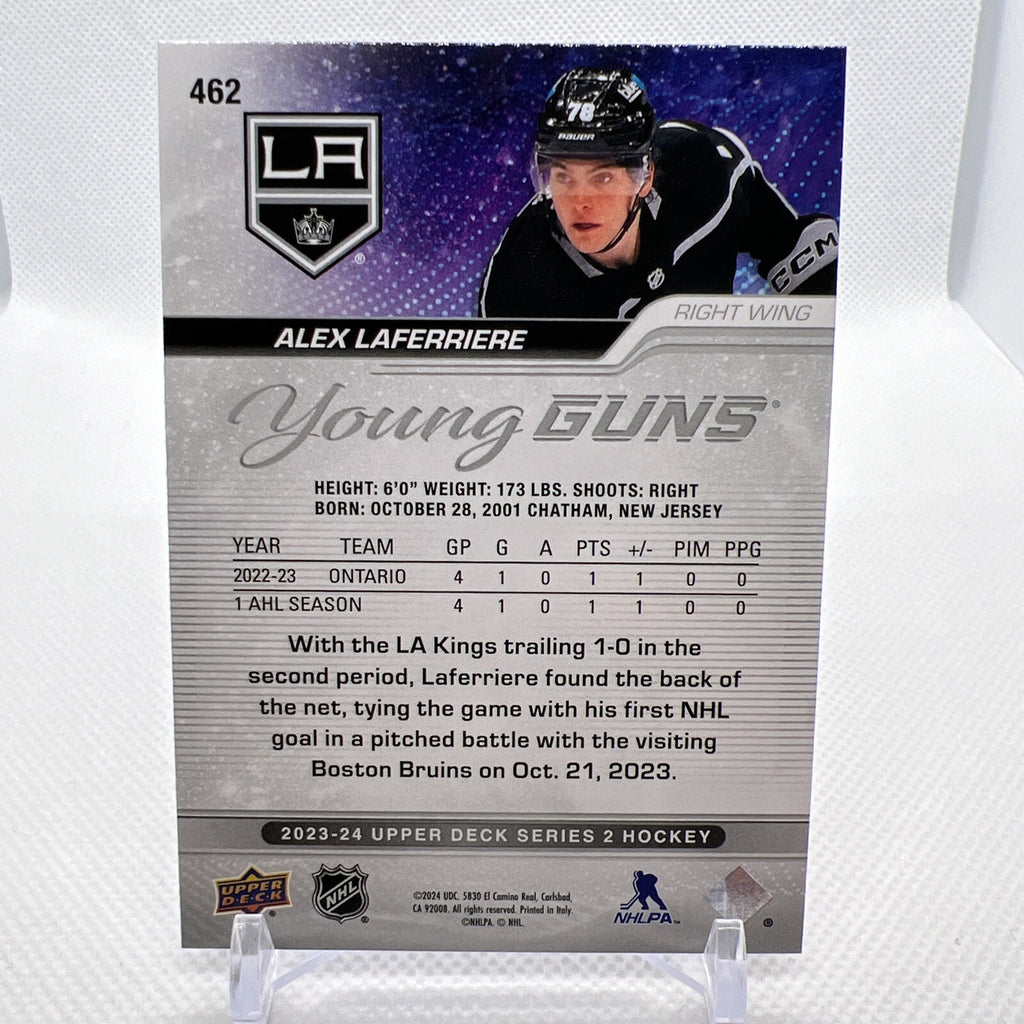 Alex Laferriere 2023-24 Upper Deck Young Guns Rookie Los Angeles Kings 4 RC