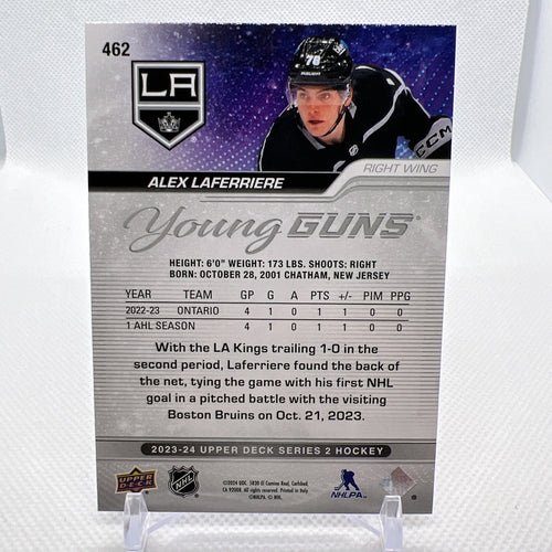 Alex Laferriere 2023-24 Upper Deck Young Guns Rookie Los Angeles Kings 4 RC