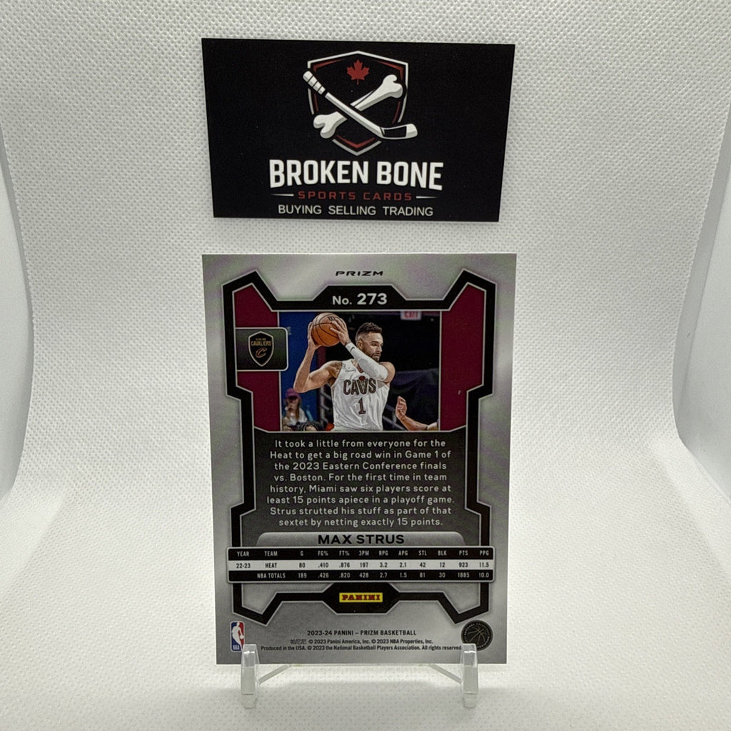 Max Straus 2023-24 Panini Prizm Silver Prizm # 273 Cavalies