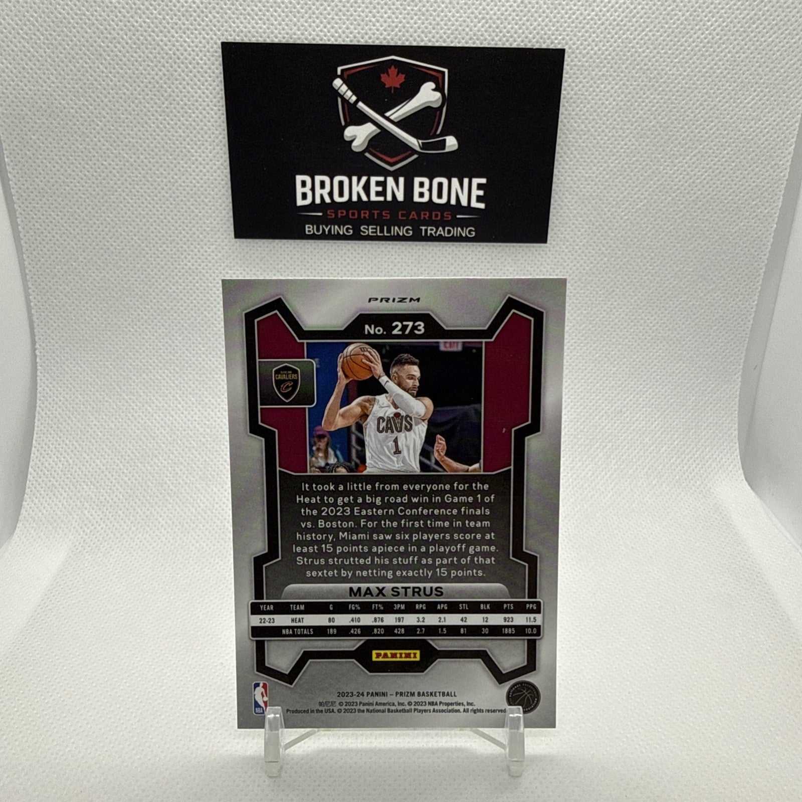 Max Straus 2023-24 Panini Prizm Silver Prizm # 273 Cavalies