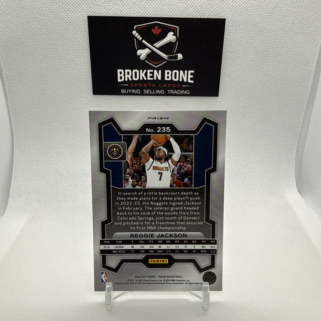 Reggie Jackson 2023-24 Panini Prizm Silver Prizm #235 Nuggets