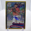 Triston McKenzie 2023-24 Topps Chrome Mojo Refractor Auto Cleveland Guardians