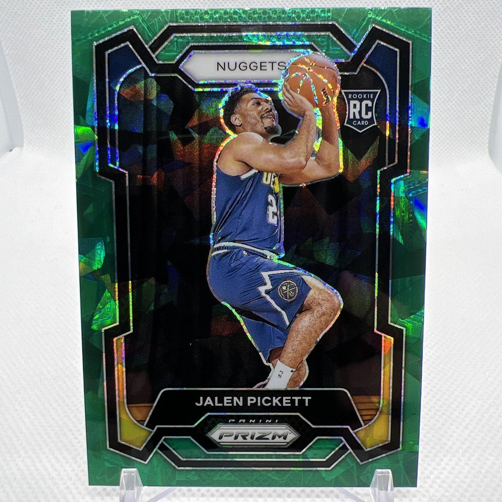 Jalen Pickett 2023-24 Panini Prizm Green Ice Rookie RC Denver Nuggets