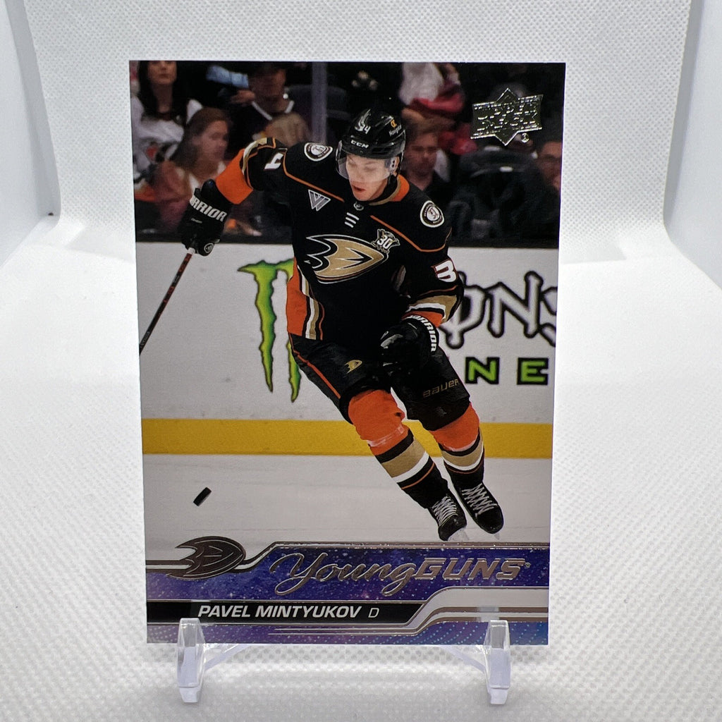 Pavel Mintyukov 2023-24 Upper Deck Young Guns Rookie Anaheim Ducks 3 RC