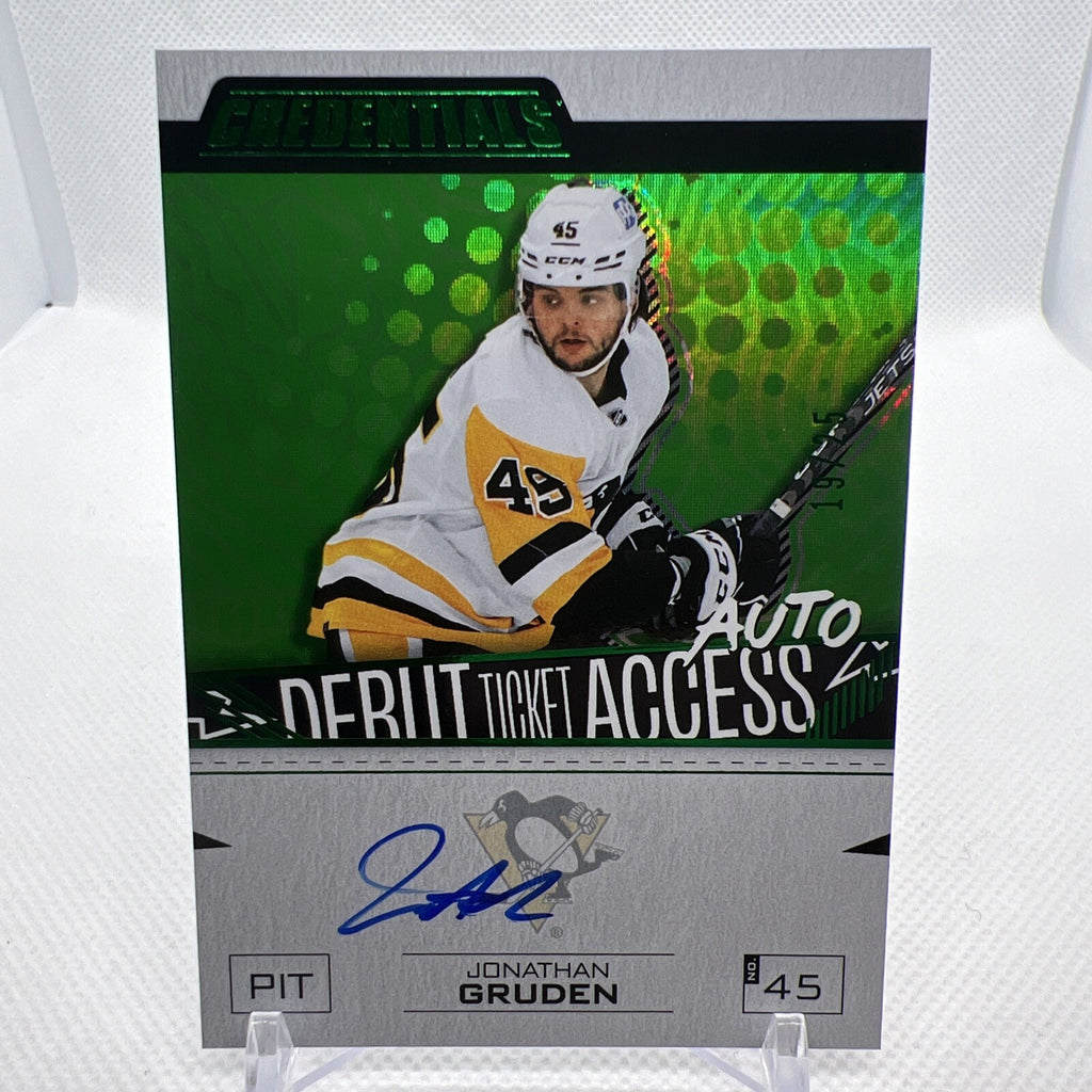 Jonathan Gruden 2023-24 Credentials Debut Ticket Access /25 Pittsburgh Penguins