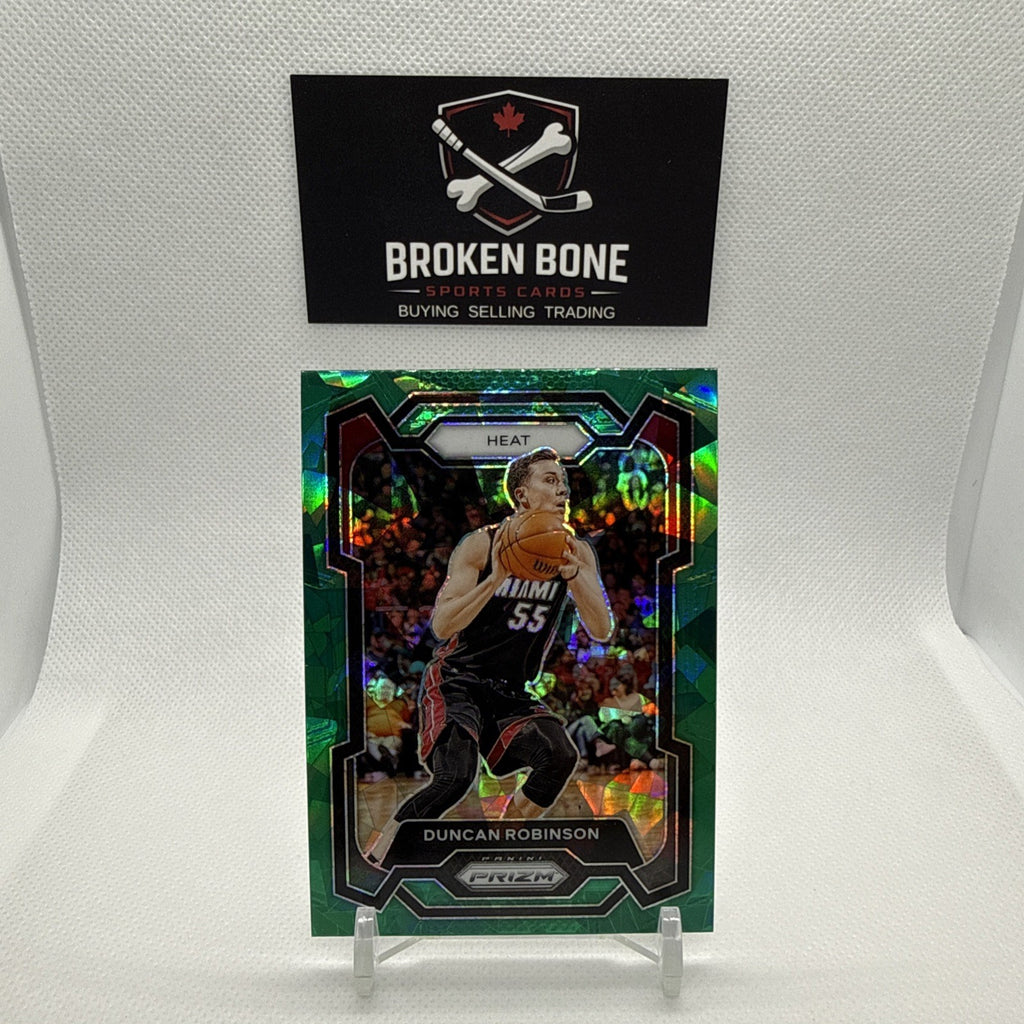 Duncan Robinson 2023-24 Panini Prizm Green Cracked Ice SSP #208 Heat
