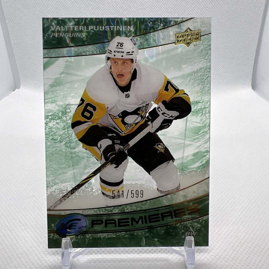 Valtteri Puustinen 2022-23 UD ICE Premieres Rookie /599 Pittsburgh Penguins