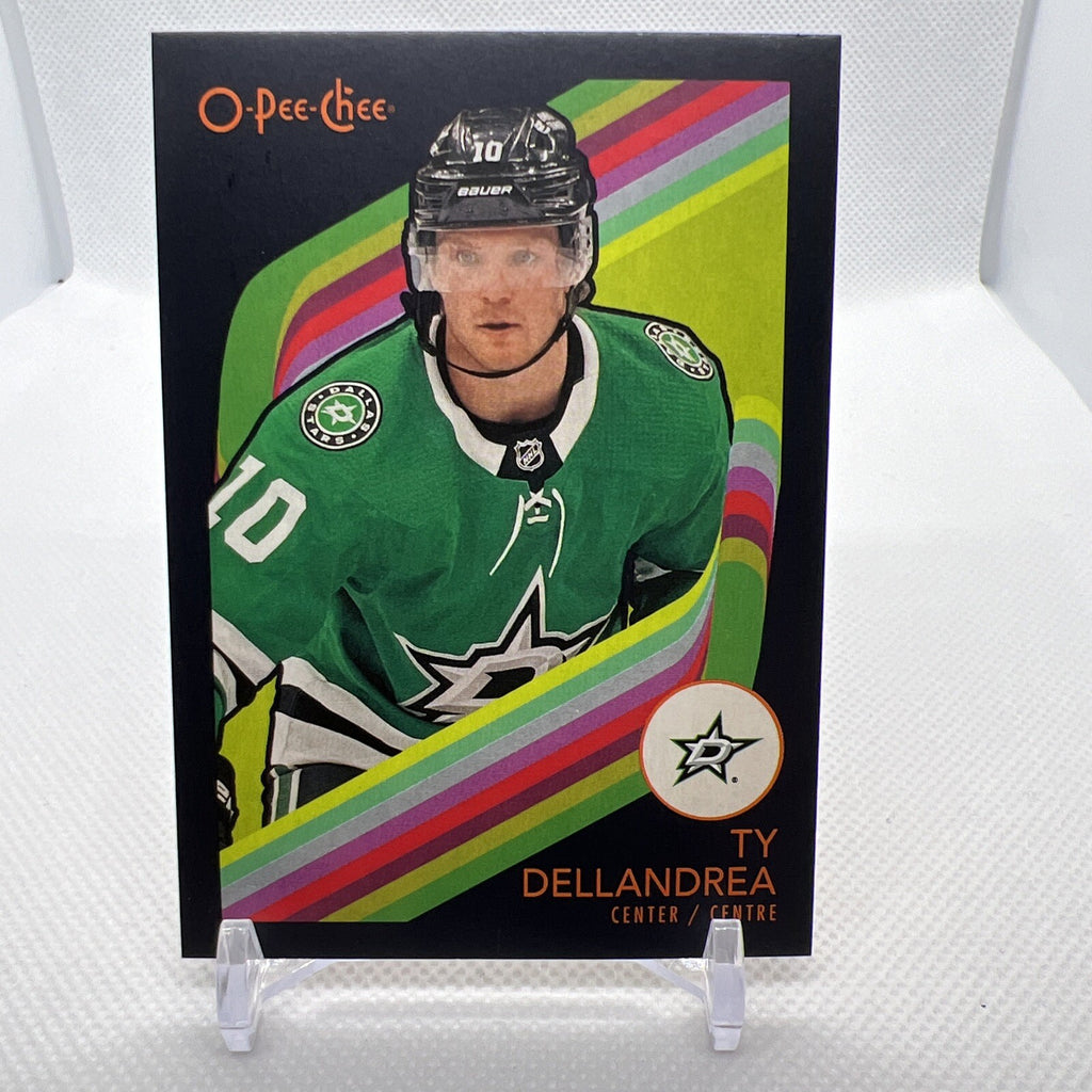 Ty Dellandrea 2023-24 O-Pee-Chee Retro Black Parallel /100 Dallas Stars
