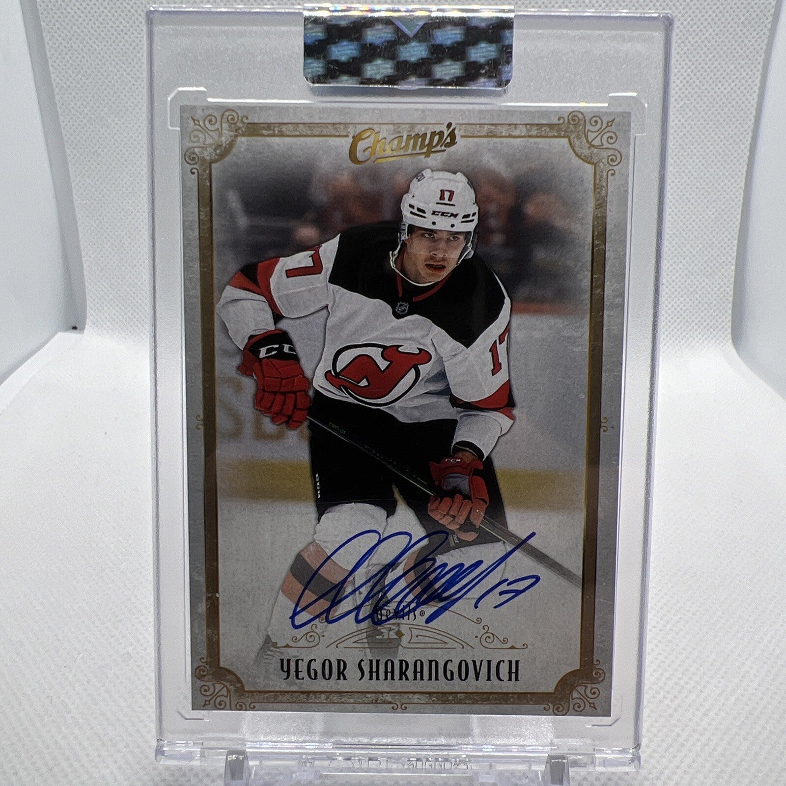 Yegor Sharangovich 2021-22 Clear Cut Champ's New Jersey Devils