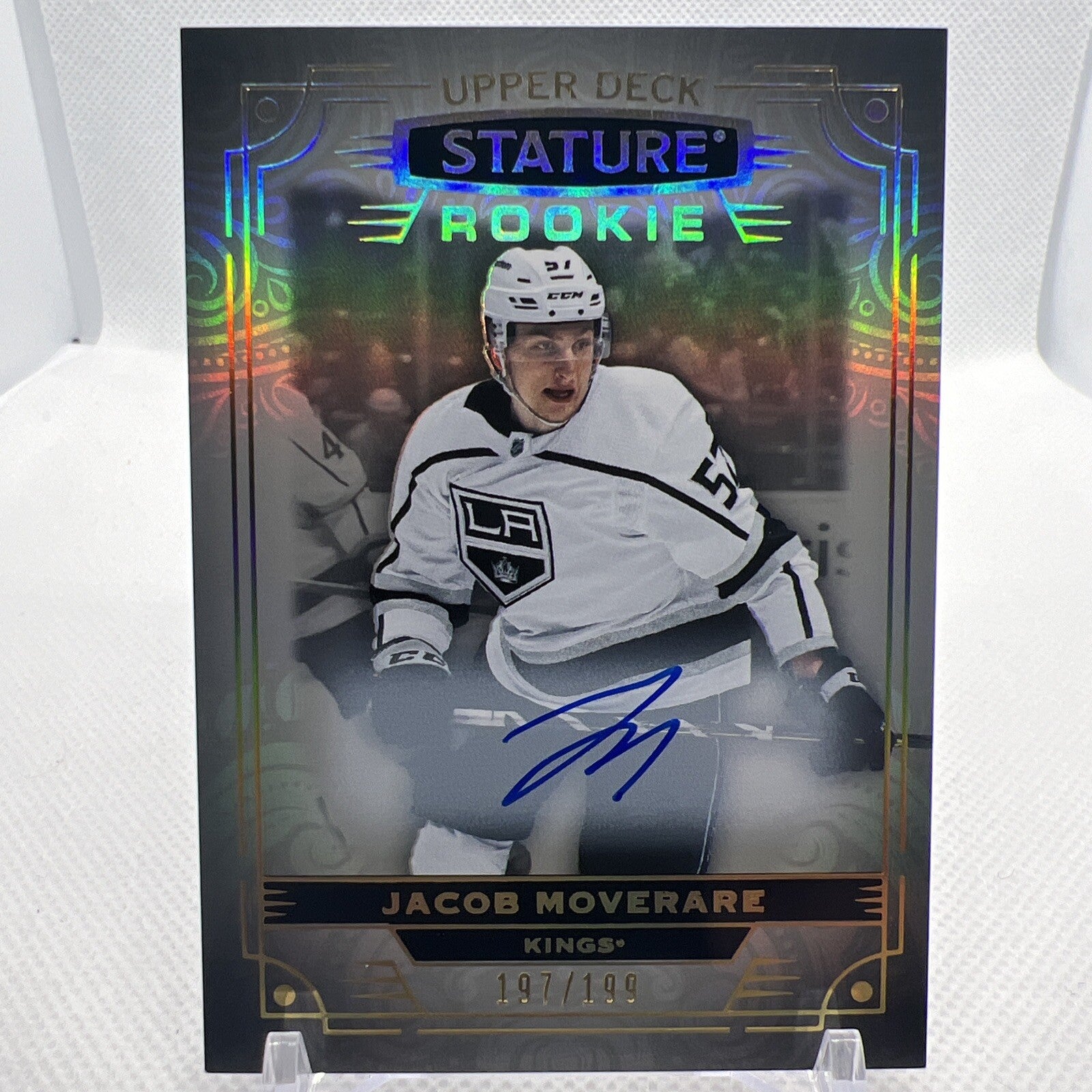 Jacob Moverare 2022-23 Stature Rookie Auto /199 Los Angeles Kings