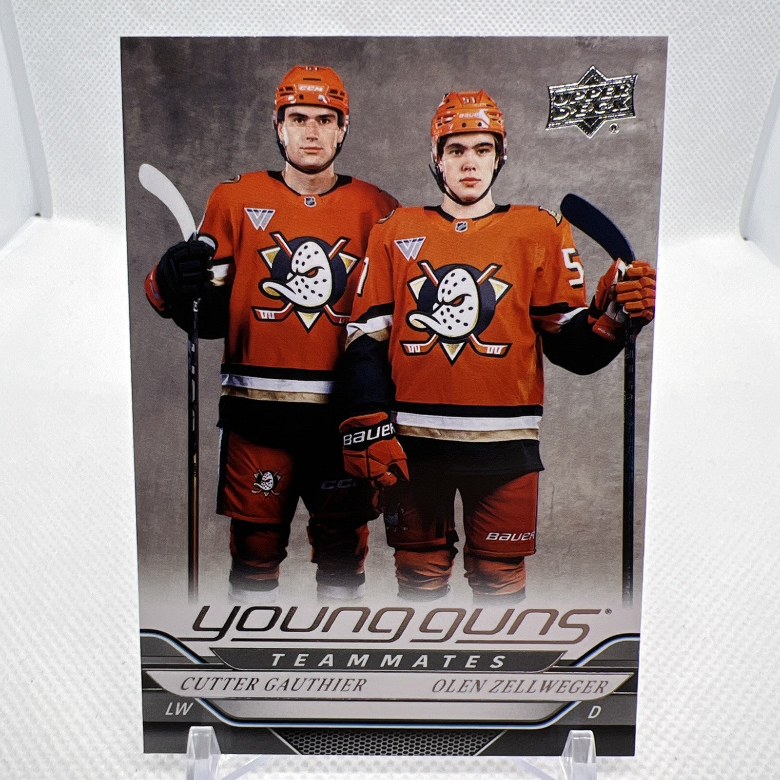 Cutter Gauthier Olen Zellweger 2024-25 Upper Deck Young Guns RC Ducks