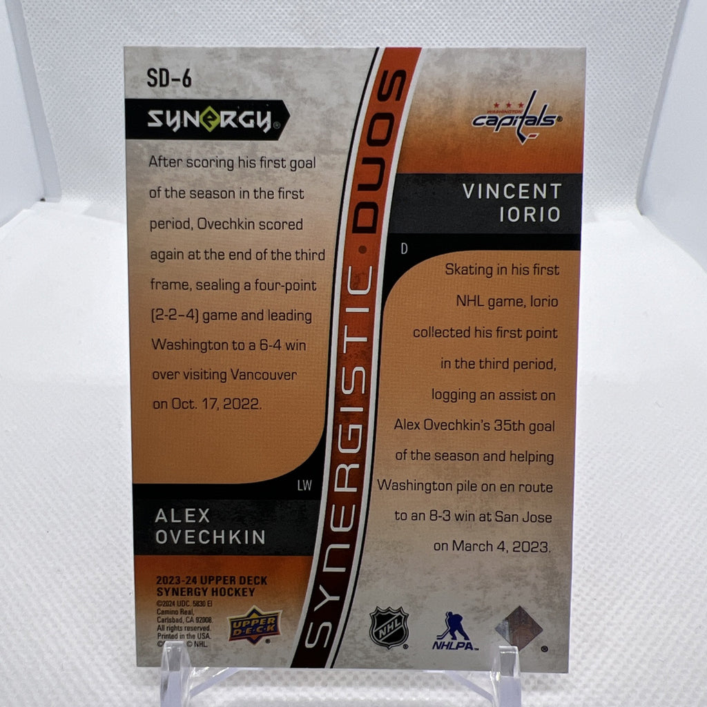 Alex Ovechkin / Iorio 2023-24 Synergy Synergistic Duos /149 Washington Capitals