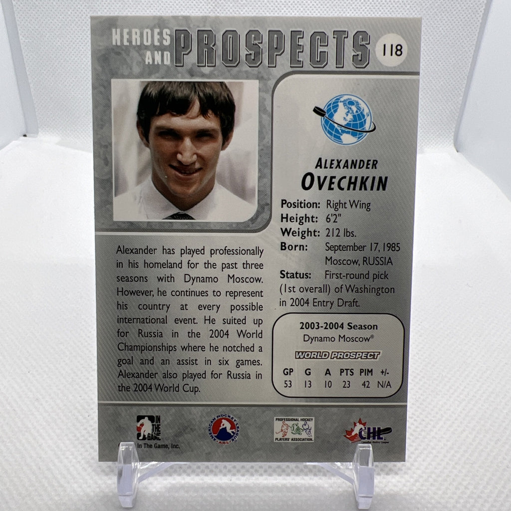 Alex Ovechkin 2004-05 Heroes and Prospects Rookie RC