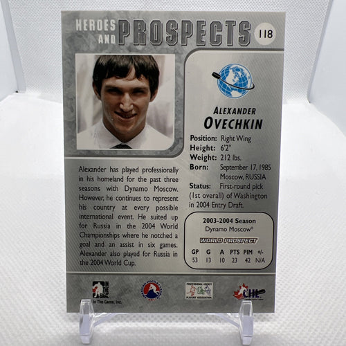 Alex Ovechkin 2004-05 Heroes and Prospects Rookie RC